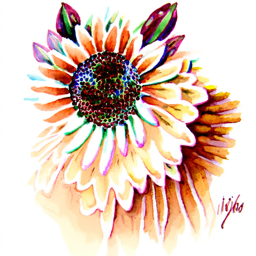 Flowers / Ragdoll cat